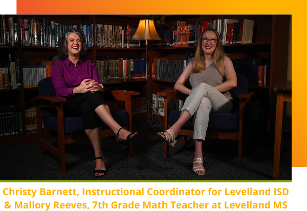 Christy Barnett and Mallor Reeves, two educators in Levelland, Texas, talk about the Carnegie Learning Texas Math Solution. 