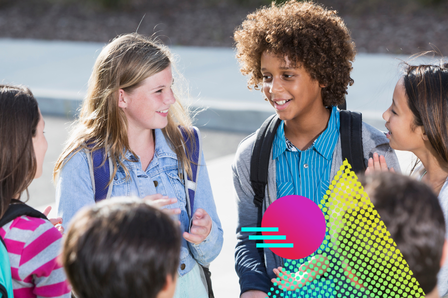 Students sit outside in a circle and talk to one another. | 8 Alternatives to Round Robin Reading | Carnegie Learning