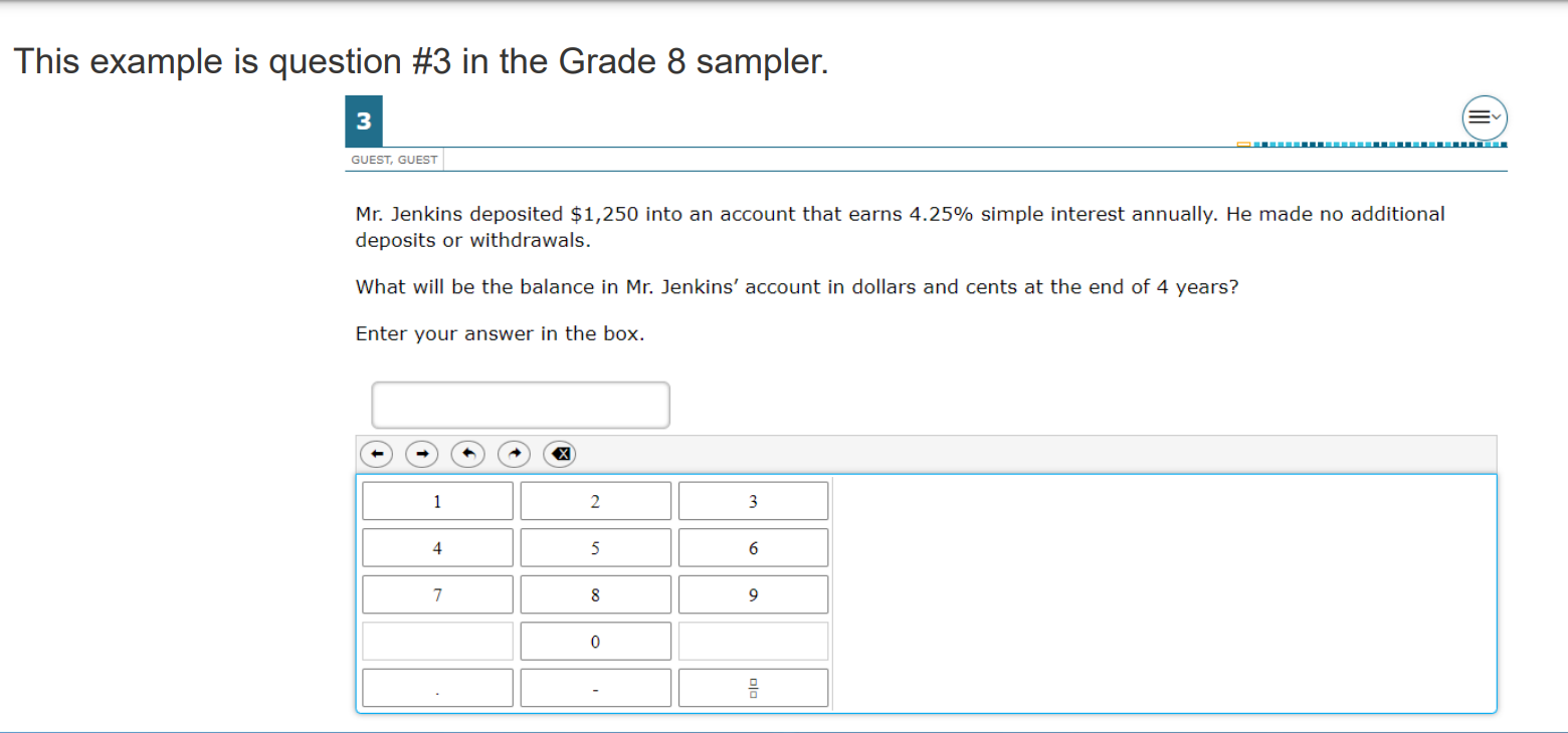 TEA's Equation Editor Sample Problem